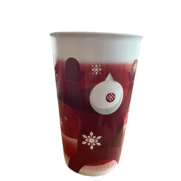 Starbucks Coffee 2010 Tall Cup Mug 16 oz Stories are Gifts Share Red Latte Mug! - Picture 3 of 7